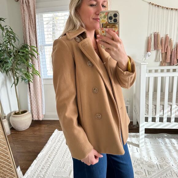 J. Crew Double Breasted Pea Coat in Camel XS - Picture 3 of 8